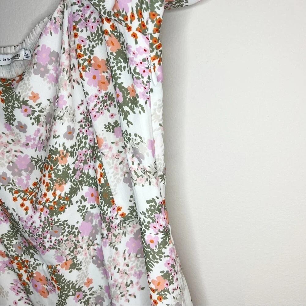 Rebecca Minkoff Floral Short Sleeve Mini Dress Size XL - Picture 7 of 11